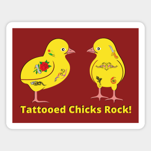 Tattooed chicks rock! - tattoos Magnet